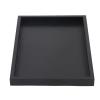 Wooden Tea Tray, Rectangular Solid Wood Serving Tray, Black (30 x 24 cm) (22 x 12 x 2 cm) view 1