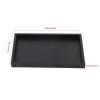 Wooden Tea Tray, Rectangular Solid Wood Serving Tray, Black (30 x 24 cm) (22 x 12 x 2 cm) view 3
