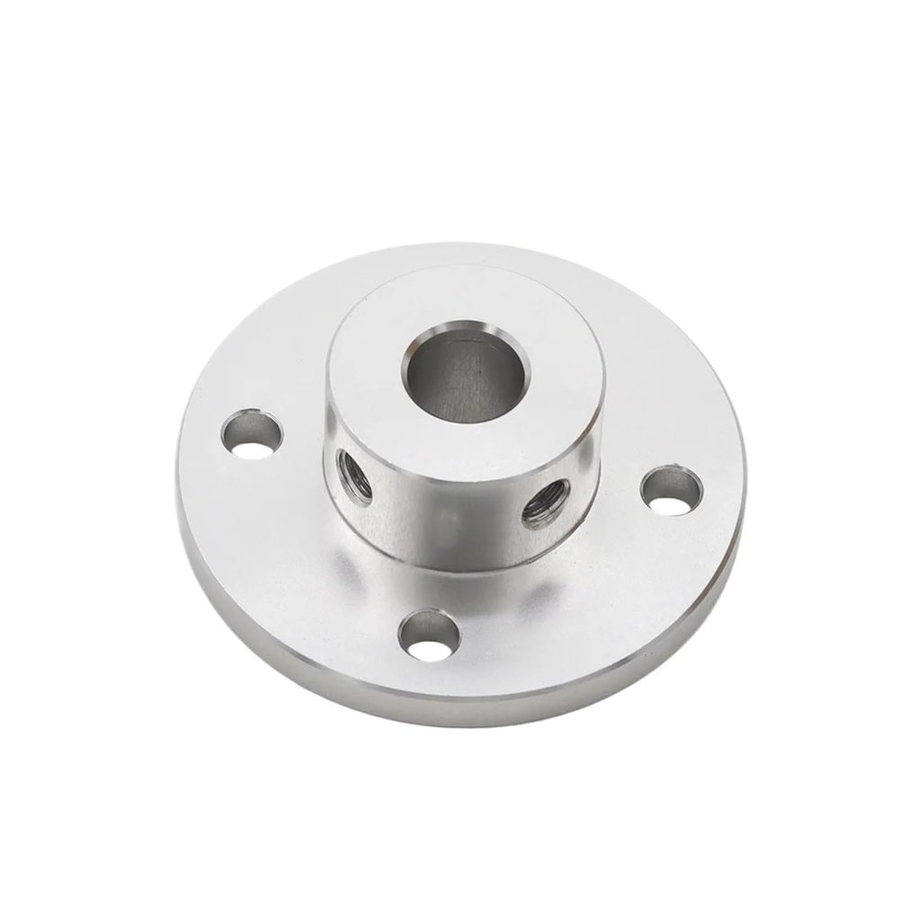 Aluminum Alloy Flange Coupling, 57 mm Diameter, 10 mm Keyway