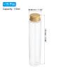 PATIKIL 110 mL Plastic Test Tubes with Screw Caps, 15-Pack, 151 x 34 mm Flat-Bottom Tubes, Gold view 2