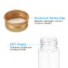 PATIKIL 110 mL Plastic Test Tubes with Screw Caps, 15-Pack, 151 x 34 mm Flat-Bottom Tubes, Gold view 3
