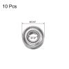 sourcing map 10-Piece R2-5ZZ Deep-Groove Ball Bearings, 1/8" x 5/16" x 9/64", Chrome Steel, Double-Shielded view 2