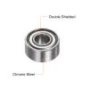 sourcing map 10-Piece R2-5ZZ Deep-Groove Ball Bearings, 1/8" x 5/16" x 9/64", Chrome Steel, Double-Shielded view 4