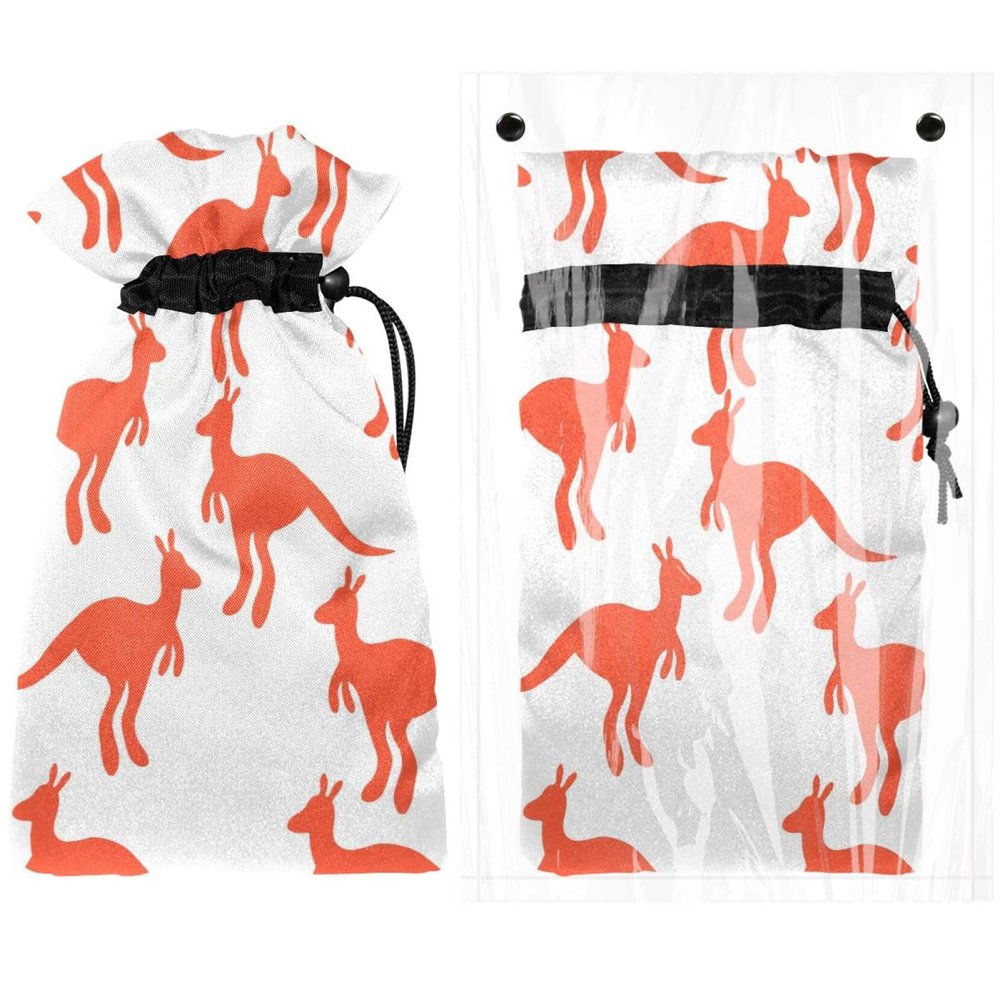 Australian Kangaroo Silhouette Winter Faucet Cover, Insulated Outdoor Garden Faucet Sock, 17.5 cm W x 27.9 cm H