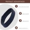 KAREN66 22 mm Leather Watch Band Keepers, Compatible with LG Watch Urbane W150, Blue view 2