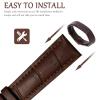 KAREN66 22 mm Leather Watch Band Keepers, Compatible with LG Watch Urbane W150, Blue view 4