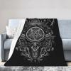 Dimmu Borgir Fleece Throw Blanket for Bed, Sofa, Couch, Travel and Camping view 2