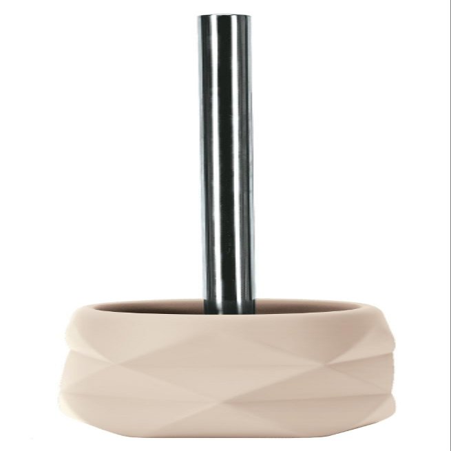 Kleine Wolke CRACKLE Toilet Brush Holder, Sand Beige