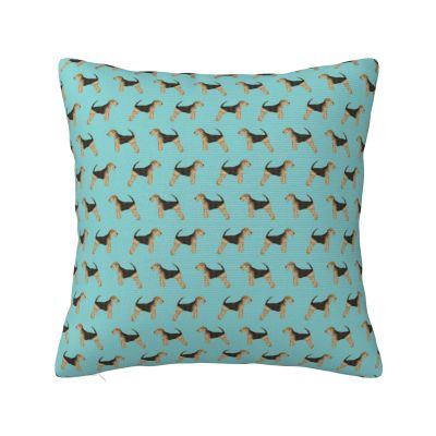 Airedale Terrier Decorative Pillow Cover, 16 x 16 in