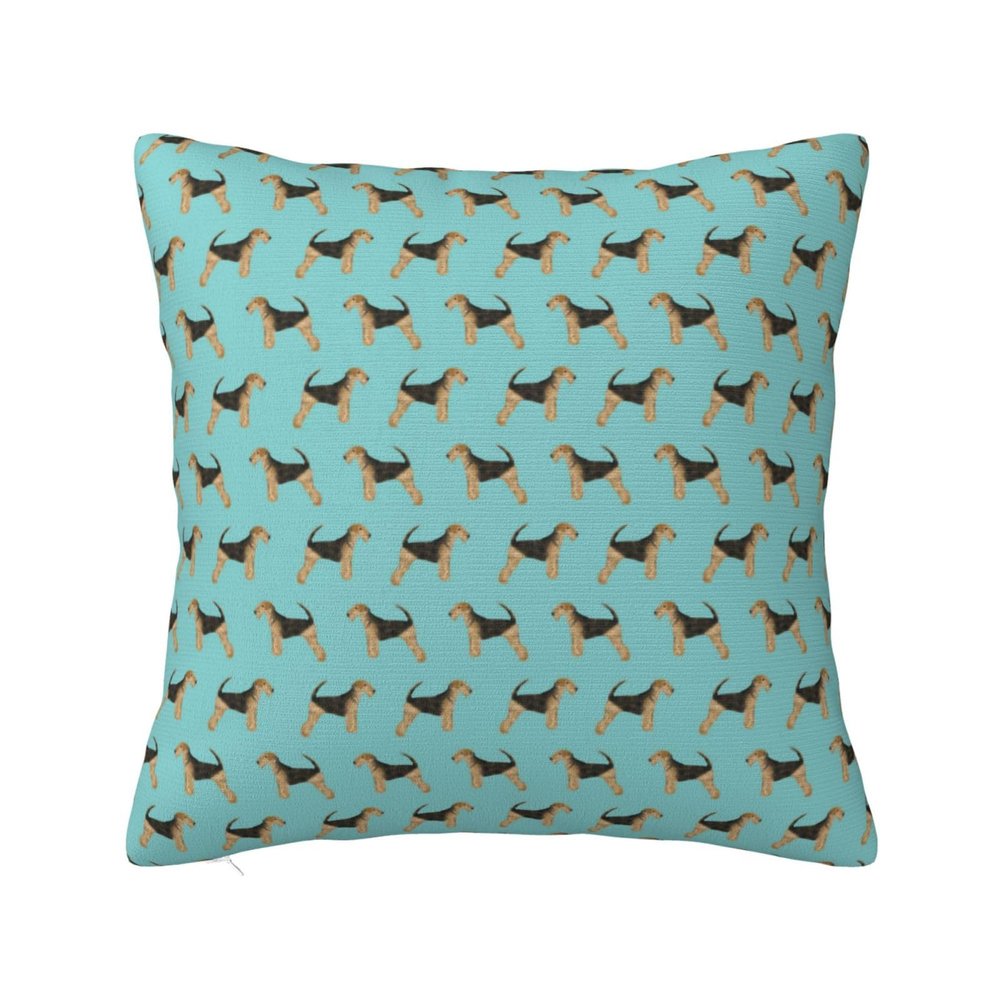 Airedale Terrier Decorative Pillow Cover, 16 x 16 in