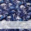 CHIFIGNO Cozy Throw Blanket, Blue-Purple Skulls, 50 x 60 in view 4