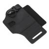 Leather Pocket Organizer with Steel Clip, Black, 1 Piece view 1