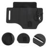 Leather Pocket Organizer with Steel Clip, Black, 1 Piece view 4