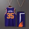 ABRTJCL 2-Piece Basketball Jersey Set for Kids and Adults, Blue, 2XS view 2