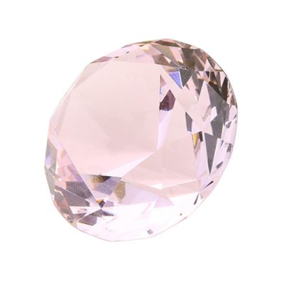 Decorative Crystal Diamonds, 2 Pieces, 60 mm, Pink