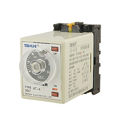 AH2-N 220V AC 0–60 Second Power-On Delay Timer with Relay Socket