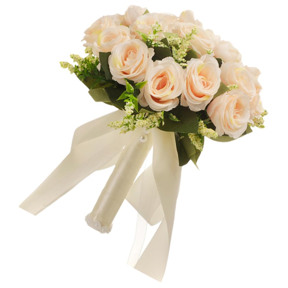 DECHOUS Artificial Rose Bouquet for Wedding Brides