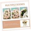 DECHOUS Artificial Rose Bouquet for Wedding Brides view 3
