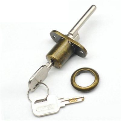 Drawer Lock for Mailboxes, Toolboxes and Filing Cabinets, 2 Folding Keys, 1 Pack