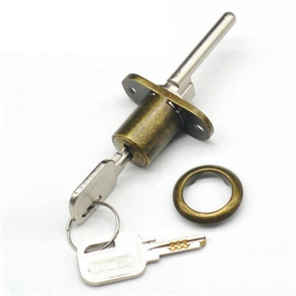 Drawer Lock for Mailboxes, Toolboxes and Filing Cabinets, 2 Folding Keys, 1 Pack