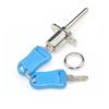 Drawer Lock for Mailboxes, Toolboxes and Filing Cabinets, 2 Folding Keys, 1 Pack view 2
