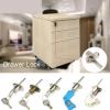 Drawer Lock for Mailboxes, Toolboxes and Filing Cabinets, 2 Folding Keys, 1 Pack view 3