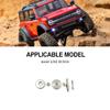 wisoolkic Steel 1/24 Wheel Axles for SCX24 Crawler, 6-Piece RC Car Upgrade Parts view 2