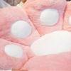 PIURUF Cat Paw-Shaped Backrest Pillow, Reading and Lumbar Support Cushion, White, 70 x 60 cm view 4