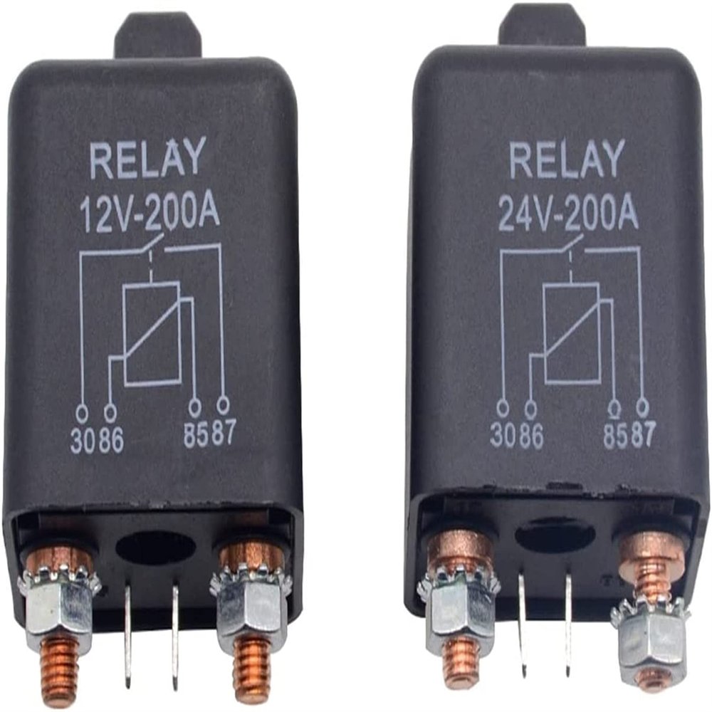 Mini 12V/24V 200A 2.4W Continuous-Duty Automotive Starter Relay