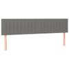 DYRJDJWIDHW Upholstered Bed Headboard, 2-Piece, Dark Gray, 100 x 5 x 78/88 cm view 2