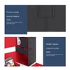 Lckiioy Multifunction Card Case, Deck Box for 200+ Sleeved Cards, Black and Red view 3