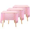 Disposable Plastic Table Skirt for Parties, 75 x 430 cm, White view 3