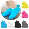 Unisex Silicone Overshoes, 1 Pair, Non-Slip, for Muddy Roads in Rain and Snow, noS136, Grey, S view 2