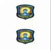 Stalker Monolit 2 Embroidered Patch/Emblem with Hook-and-Loop Fastener, Black, 2-Pack view 1