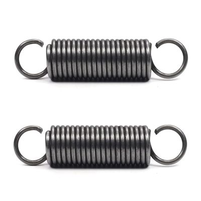 2-Pack Durable Steel Extension Springs, Double Hooks, 2 x 17 x 150 mm