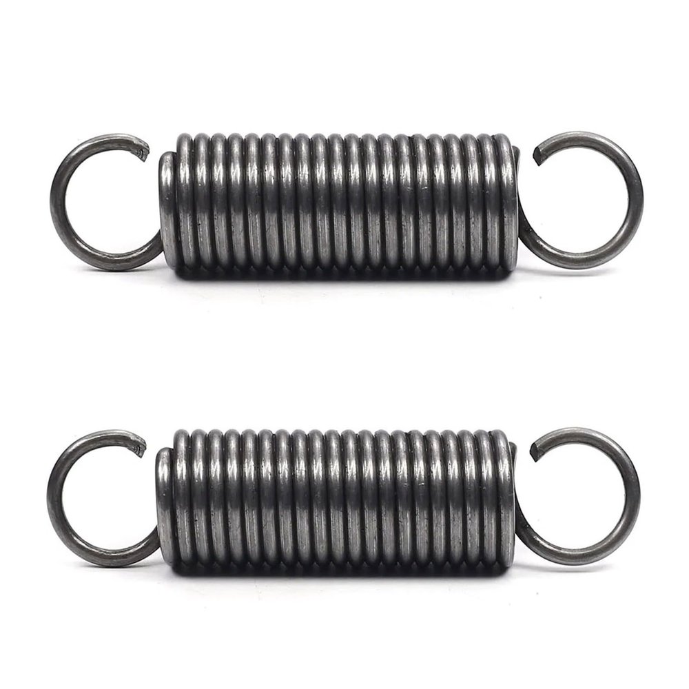 2-Pack Durable Steel Extension Springs, Double Hooks, 2 x 17 x 150 mm