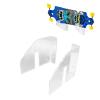Haofy Acrylic Skateboard Wall-Mount Rack, Transparent view 3