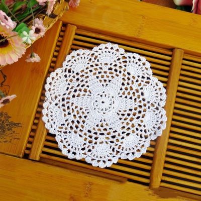 Whakano 6-Piece Handwoven Retro Lace Coaster Set