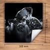 TMK ArtDeko Stove Cover 50 x 52 cm, One-Piece Kitchen Accessory, Cooktop Cover, Ceramic Cooktop and Burner Cover, Induction Cooktop Roll-Up Mat, Black Diamonds view 2