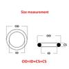 White Food-Grade Silicone O-Ring Gaskets, Waterproof VMQ Silicone Rings, 3.5 mm Cross-Section, 41 mm OD, 10 Pieces view 2