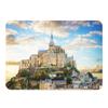 Soft Placemats with Cork Backing, Mont Saint-Michel Design, 4-Piece Set view 1