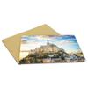 Soft Placemats with Cork Backing, Mont Saint-Michel Design, 4-Piece Set view 4