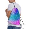 VAGILO Rooster on Wood in Farmland Drawstring Bag, Sequined, Size M view 3