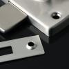 Modern-Style Stainless Steel Anti-Theft Sliding Gate Bolt Lock, Brushed Nickel, 1 Pc. view 4