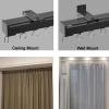 Single-Track Aluminum Curtain Track, 50–600 cm, White view 4