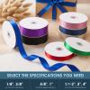Baby Blue Polyester Satin Ribbon, 3.8 cm x 91.4 m view 2