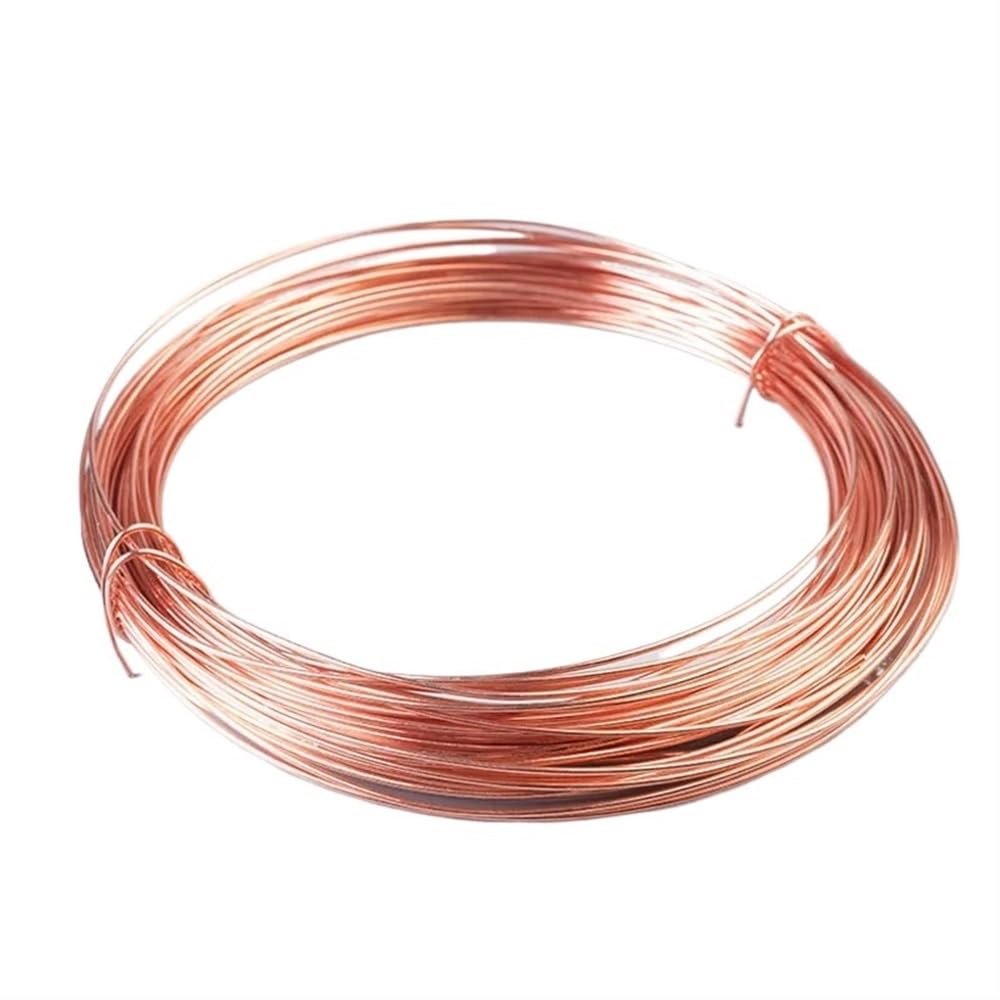 Yinxi 1-Pc T2 99.9% Pure Copper Wire, Copper Coil, Conductive Red Copper, Bare Wire, Ultra-Fine Copper Wire, Diameter 0.23 mm (Color: Diameter 2 mm, Size: 5 Meters)