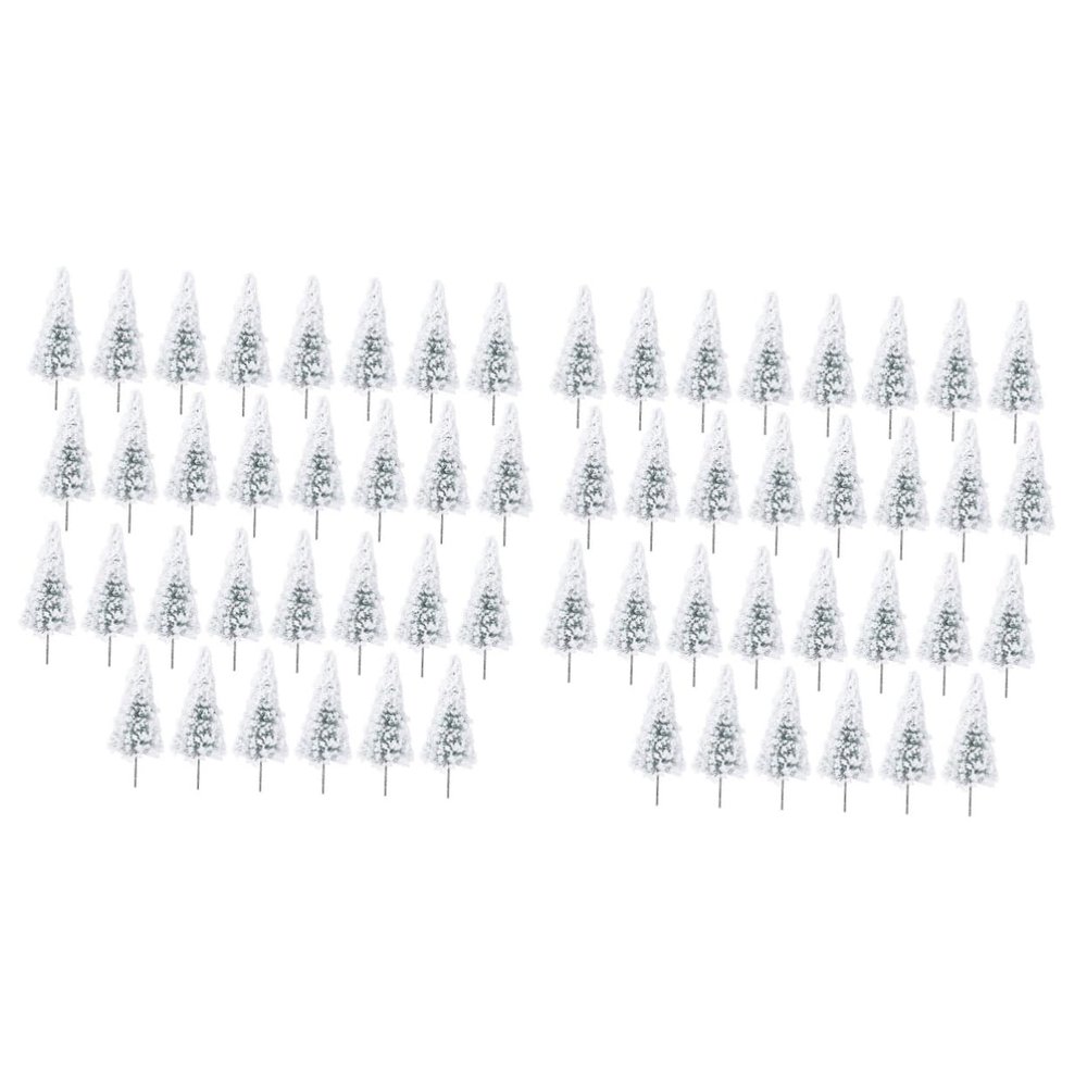 Cabilock 2 Sets Artificial Tree Models, Realistic Trunks, 60 Pieces