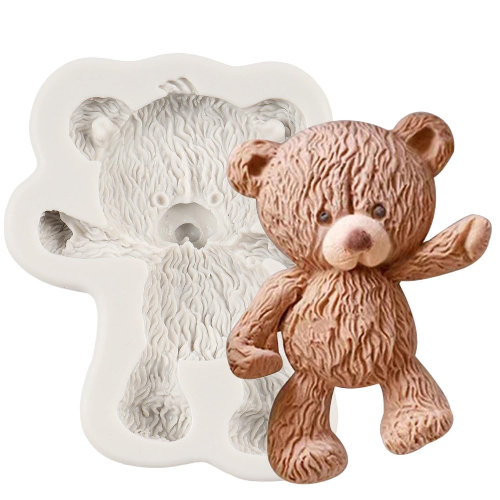 Bear Silicone Fondant Mold for Cake and Chocolate Decorations