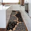 Mogetal Long Gray Hallway Runner, Geometric, Non-Slip, Washable, 120 x 450 cm view 4